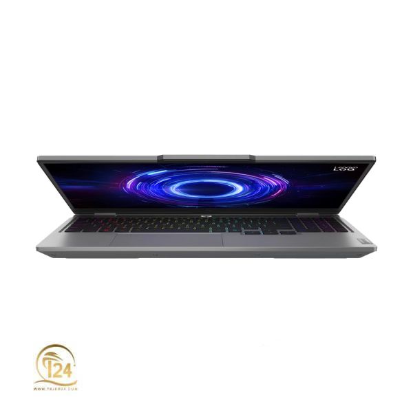 تصویر نمای کلی با نورپردازی: لپتاپ در حال اجرا با نورپردازی RGB کیبورد، نشاندهنده جذابیت بصری و حس گیمینگ حرفهای.